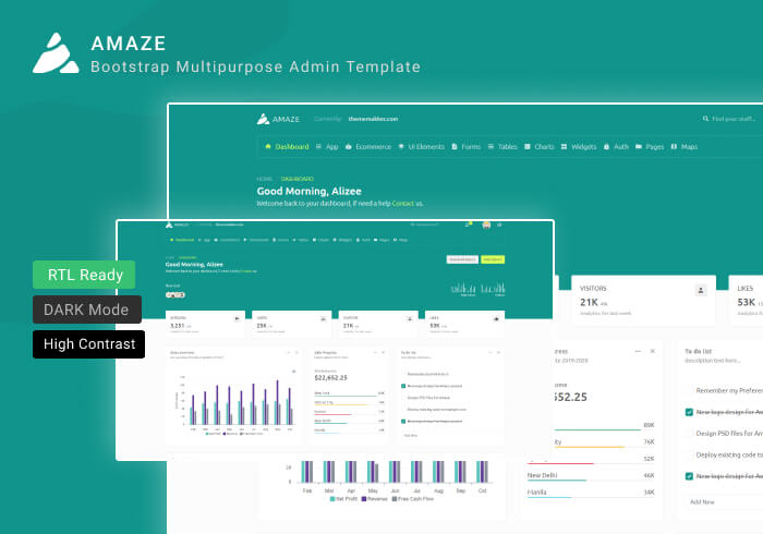 Amaze – Multipurpose Admin Template ui kit